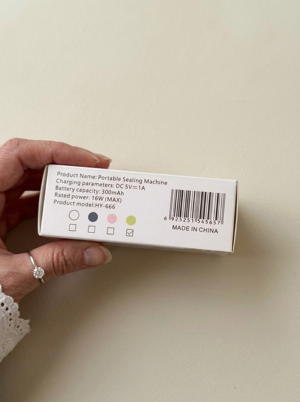 دستگاه مینی پرس دستی و حرارتی پلاستیک اورجینال مدل HY-666(مدل شارژی Portable)