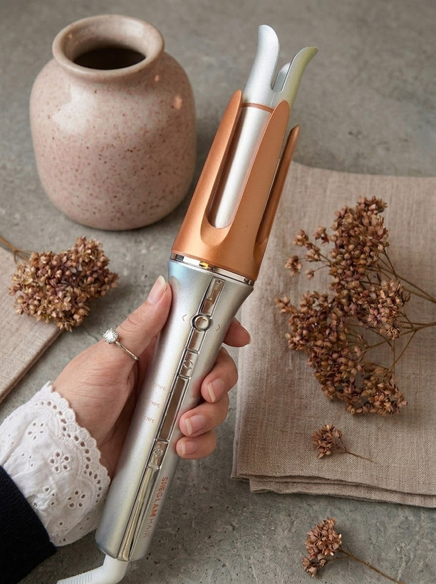 دستگاه فر کننده سریع مو شیگلم (Sheglam) One Touch اورجینال - سایز 25 و 32 میلی متر همراه با سه شاخ صورتی