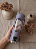 شیکر اسموتی ساز شارژی 12 تیغه مدل HS-860 ظرفیت 450 میلی لیتر (مخلوطکن همراه و اسموتیساز)