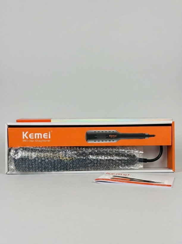 اتو مو سرامیکی حرفه ای کیمی (Kemei) اورجینال مدل KM-3114P با تنظیم دمای 4 حالته